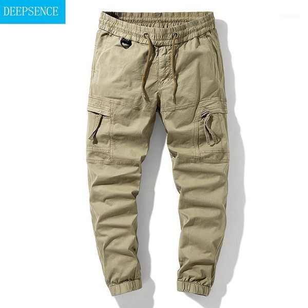 

trousers big men's overalls stretch pants autumn casual elastic band men, Black