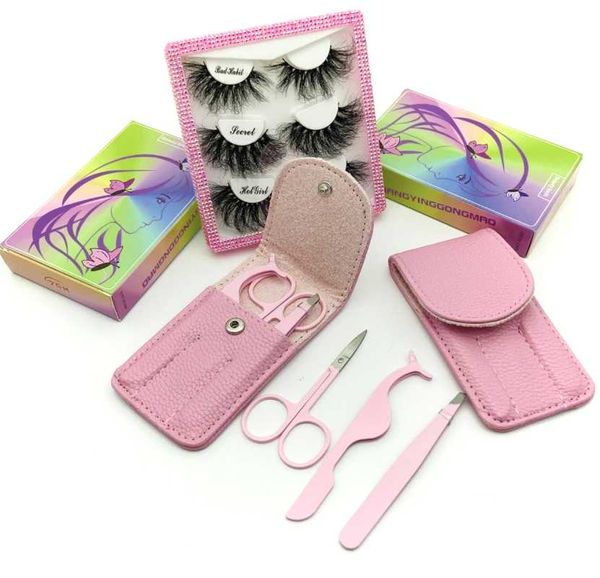 

3pcs eyelashes clip curl kit beauty makeup set fake eyelash curler curling tweezers scissorsapplicator eye lash cosmetic false