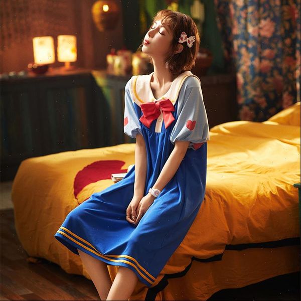 

summer pajamas set doll collar women sleepwear cotton clothes viscose contrasting color dress ladies, Black;red