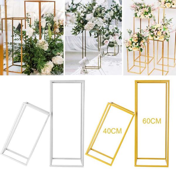

luxury vase column stand wedding flower metal frame vases display for centerpiece ceremony party decoration