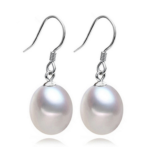 

dangle & chandelier 925 sterling silver pearl earrings natural freshwater drop for women jewelry gift