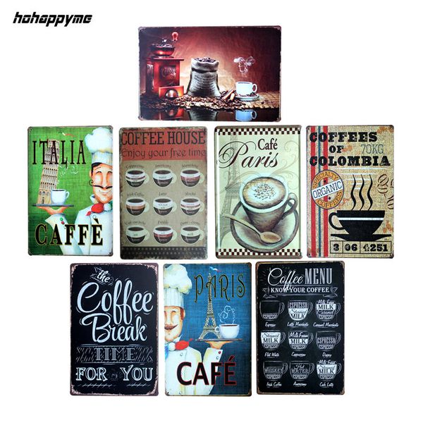 

coffee menu know your coffee metal tin sign coffee pub club gallery poster tips vintage plaque wall cafe decor plate 20*30cm