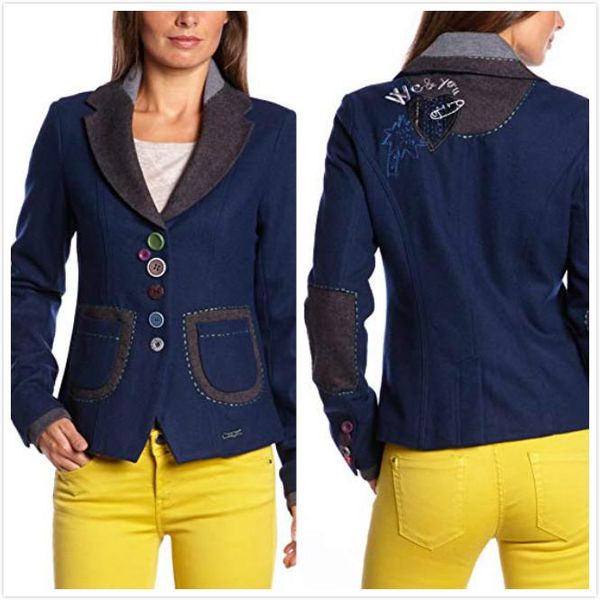 

women's jackets spanish wool suit 2 colors available in large 48, Black;brown