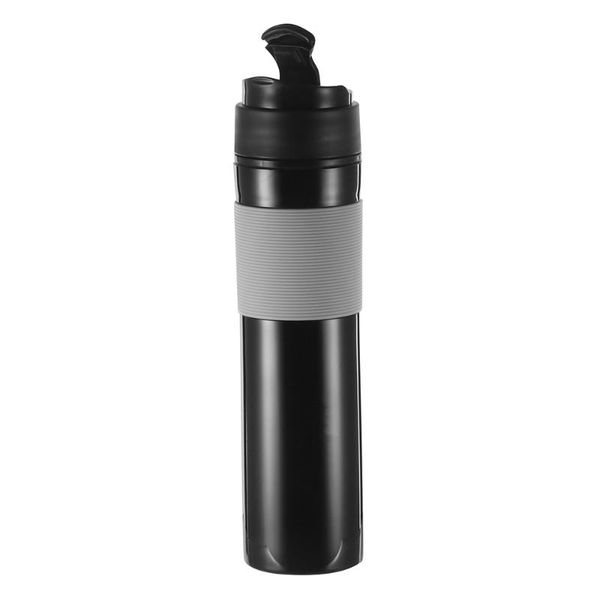 

water bottles plastic outdoor vacuum coffee plunger filter cup travel mug 350ml portable french press coffe bottle