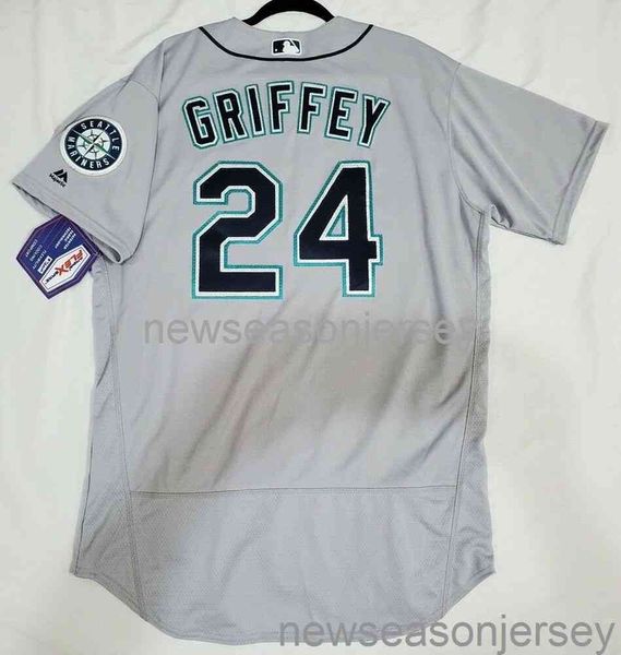 Dikişli retro forma Ken Griffey Jr. Jersey Flex Base Erkek Kadın Gençlik Beyzbol Forması XS-5XL 6XL