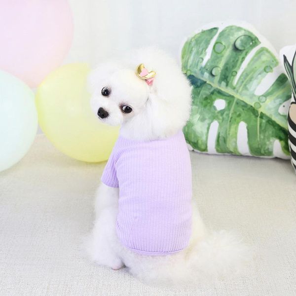 

dog apparel pet cat clothes cotton bottoming shirt vest spring autumn puppy sweatshirt chihuahua