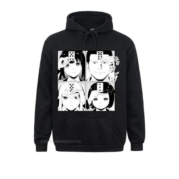 

men's hoodies & sweatshirts kakegurui card game pullover hoodie men jabami yumeko anime manga momobami saotome kawaii clothes, Black
