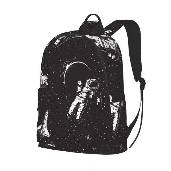 

backpack schoolbag for teenager girls boys space pattern bag student book pack