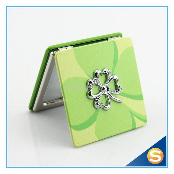 

mirrors lucky leaf design cosmetic mirror pocket wedding gifts