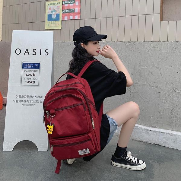 

backpack schoolbag korean-style harajuku ulzzang high school student junior female large capacity computer