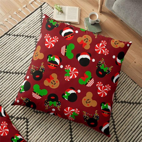 

cushion/decorative pillow 2021 funny backrest christmas mouse ears printed cushion cover 45*45cm throw case decorative for home