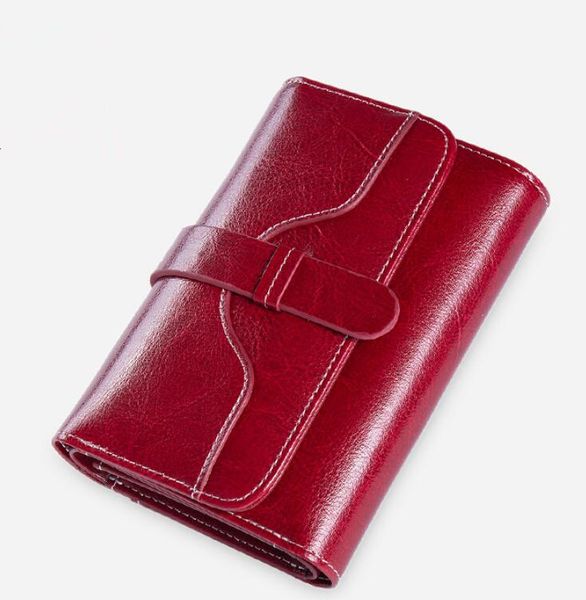 

hbp customized woman wallet fashion leather card holder, Red;black