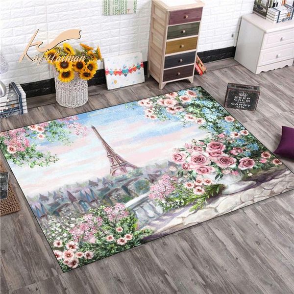 

carpets paris bathmat eiffel tower carpet retro flower butterfly rose european scenery doormat bathroom decor mat non slip backing