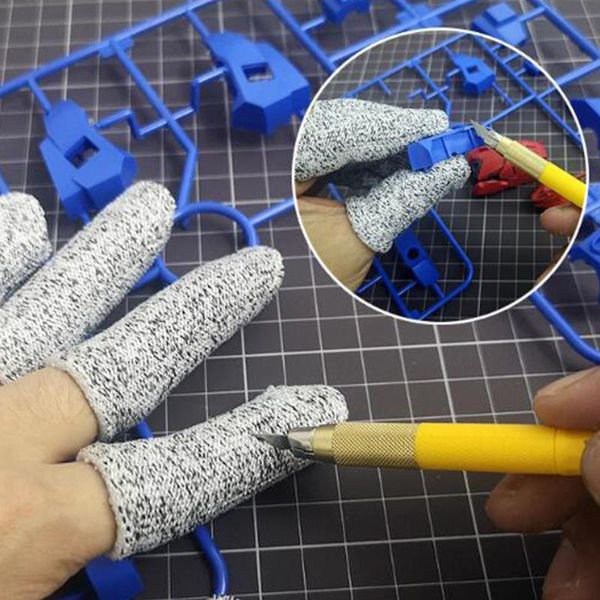 

disposable gloves 10pc finger cover sharp cut resistant thumb index protection safety sleeves for cutting work painting carving tool
