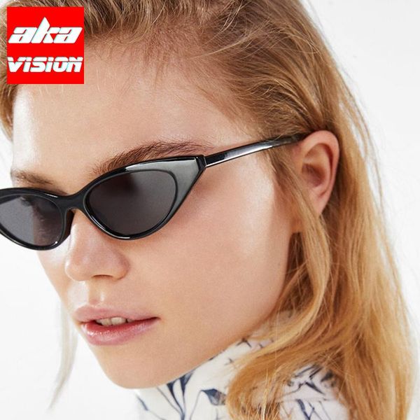 

sunglasses aka vision 2021 cat eye women small vintage eyewear for women/men brand designer glasses shades uv400 eyglasses, White;black