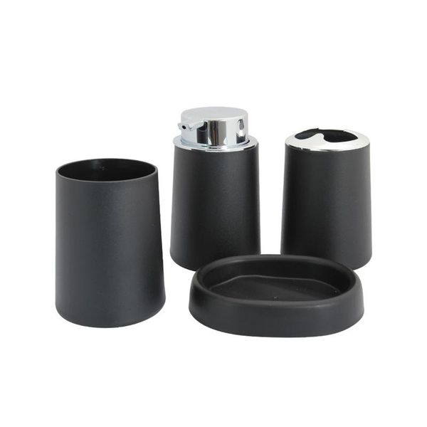 

bath accessory set 4pcs toilet modern toothbrush holder cup daily home decor soap dispenser bathroom accessories gift countershower trav