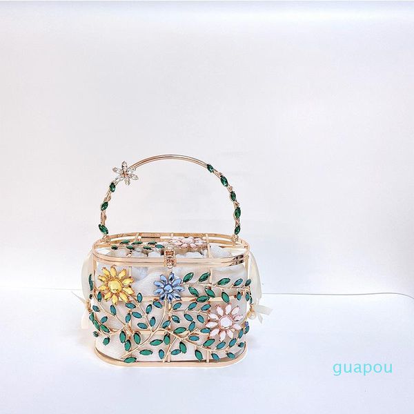 

evening bags trendy leaf bag women's crossbody diamond dinner
