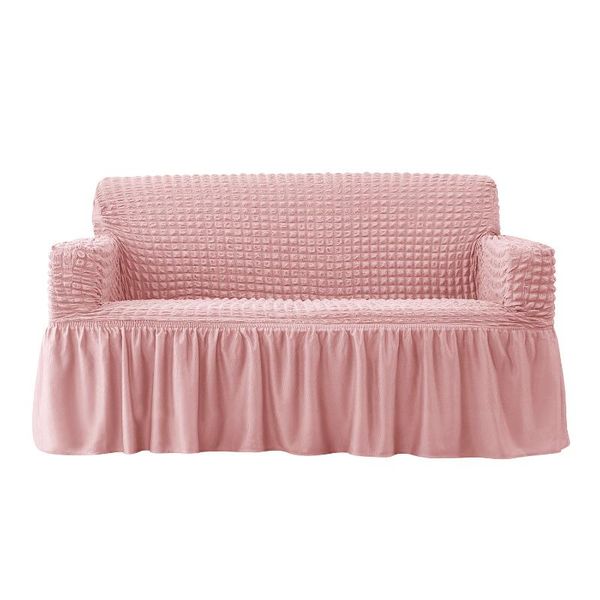 

chair covers 1/2/3/4 seat sofa cover elastic non-slip seersucker universal cushion towel skirt