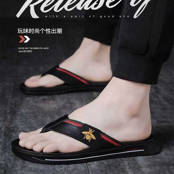 

shoes [flip-flops ]honey for beach bee summer slippers men's yw yw, Black