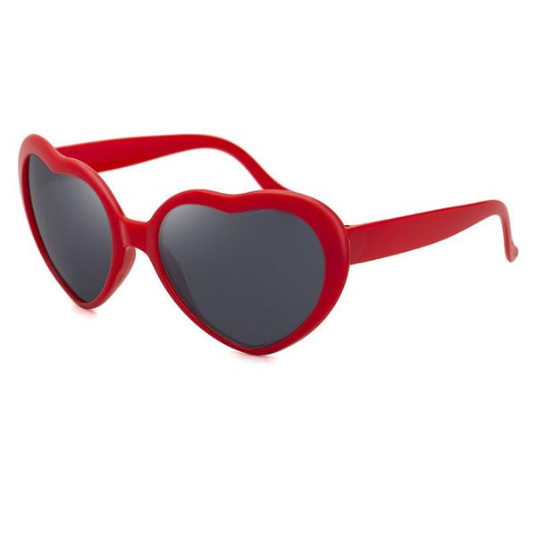 

fashion sunglasses frames love romantic glasses net celebrity style peach heart ink light turns into trend tiktok, Black