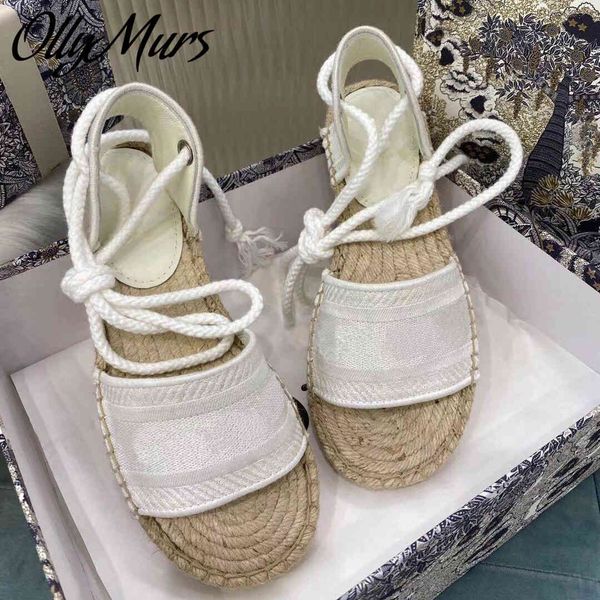 

ollymurs new spring summer gladiator luxury brand sandals open toe lace up flats shoes women 60% off store online, Black