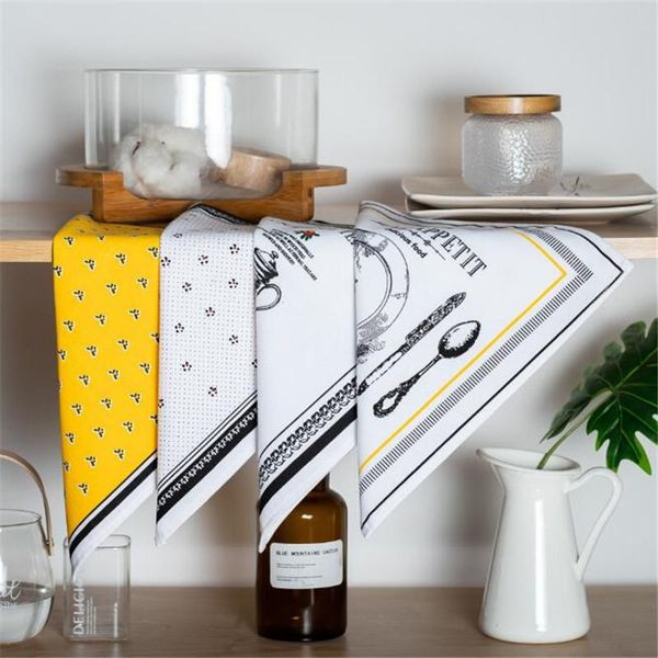 

mats & pads fabric cotton cloth placemat for dining table non-slip linen mat napkin kitchen accessories anti-skid and heat-insulation
