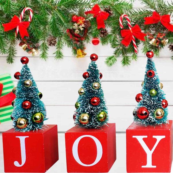 

new single piece wooden christmas tree beads scene window ornaments