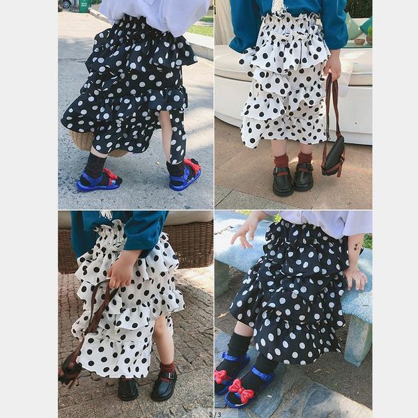

baby girl skirts summer falbala dot fashion girls long skirt european and american style children kids clothes