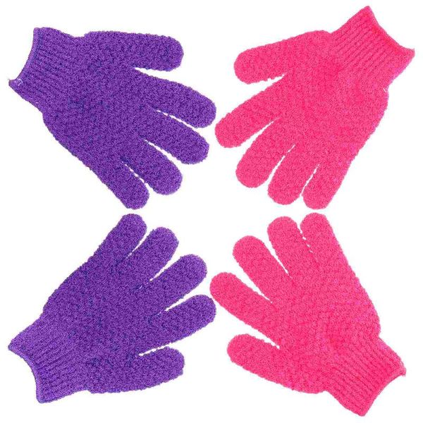 

Shower Caps 2 Pairs Body Exfoliating Glove Scrubber For Scrubbing Remove Dead Skin