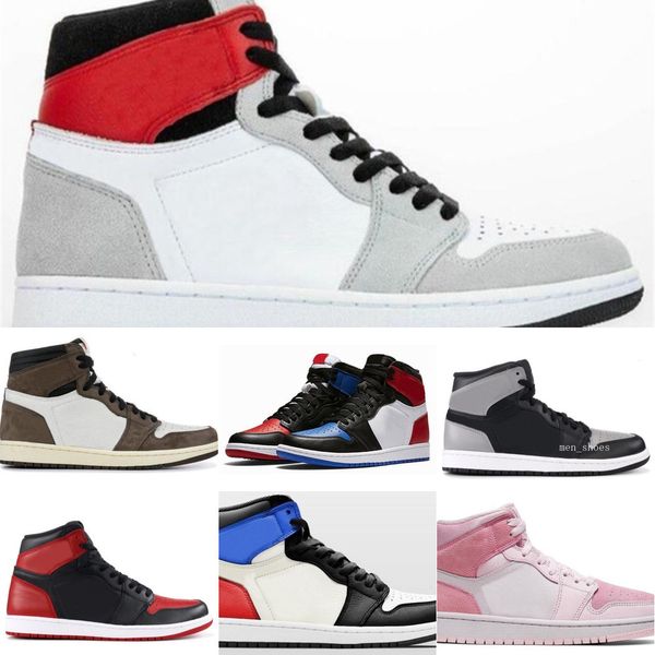 

new 1 university blue twist mid milan digital pink lightbulb chicago basketball shoes men 1s 3 bred toe court purple unc patent sneakersnim4