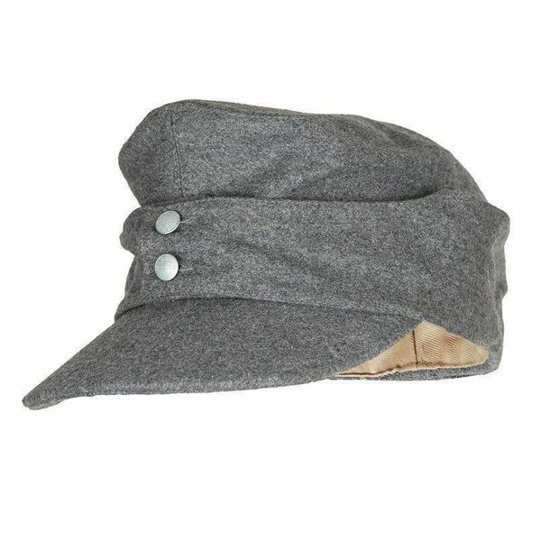 

tomwang2012. wwii german army em panzer m43 m1943 field wool cap grey hat collection military war reenactments outdoor hats, Black;white