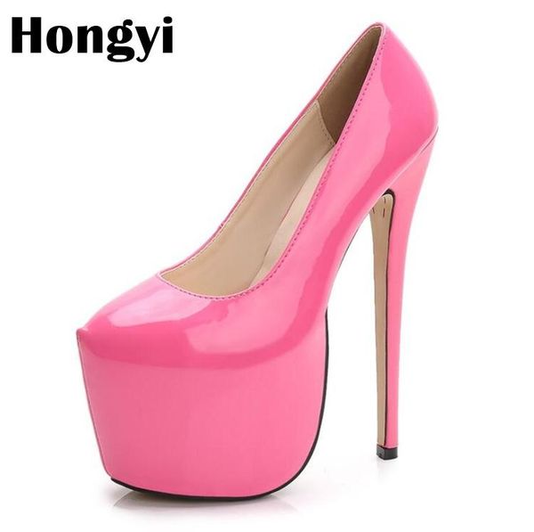 

sweet bright colored platform high heels women round toe fashion wedding party bridal dress shoes ladies pumps, Black
