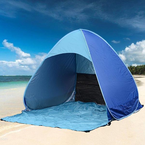 

beach tent instant up automatic open family tourist fish camping anti-uv outdoor sunshelt sun shade awning 2 person tents and shelters