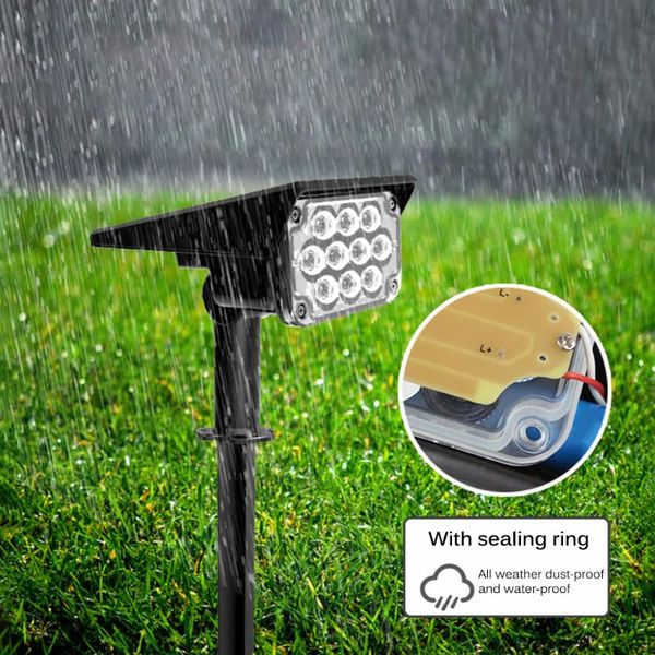 

outdoor solar charging lamp led waterproof adjustable landscape for courtyard driveway pathway patio yard decoration lawn lamps