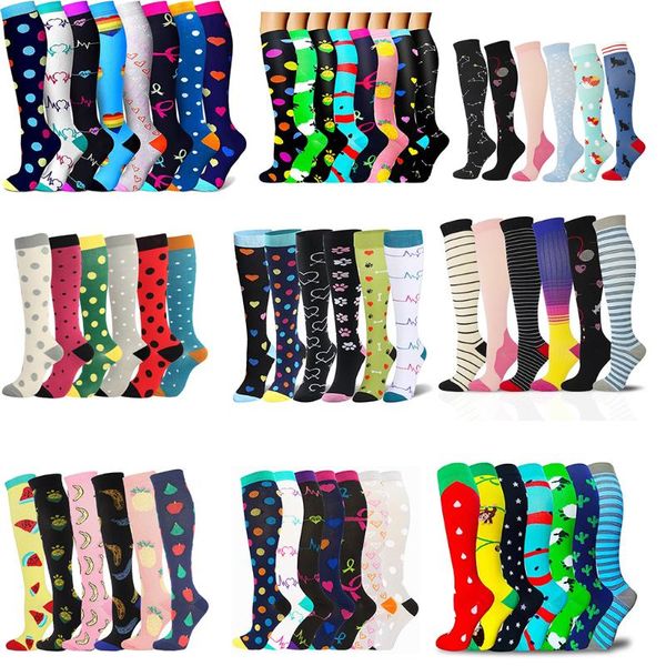 

compression sock 4 or 5 6 7 8 pairs sport running cycling women men sportswear & accessories basketball sports socks, Black