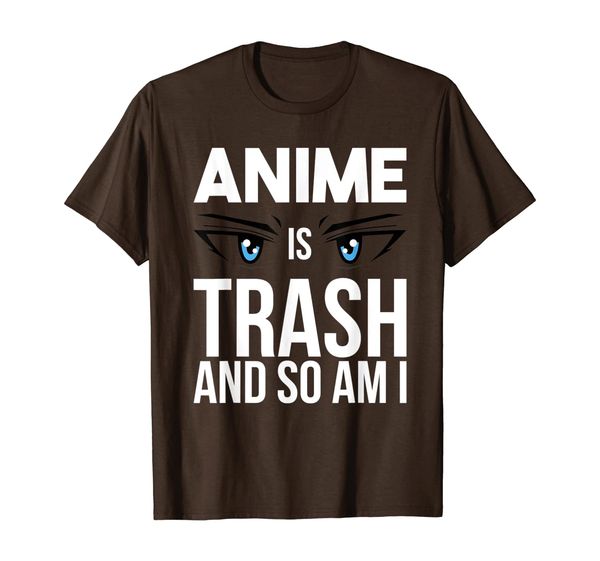 

Anime Trash Otaku Fan T-Shirt, White;black