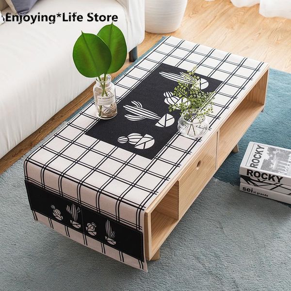 

table cloth nordic dining cover home decoration tablecloth rectangular jute runner party wedding cotton linen
