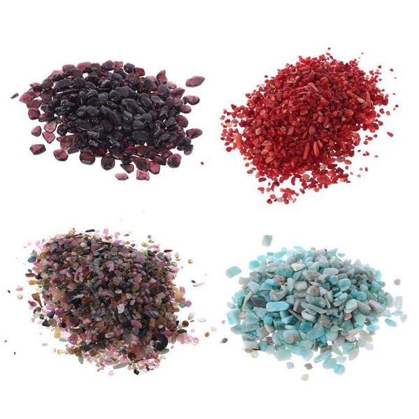 

decorations 100g aquarium natural stone pebble crystal gravel flowerpot fish tank diy decornation