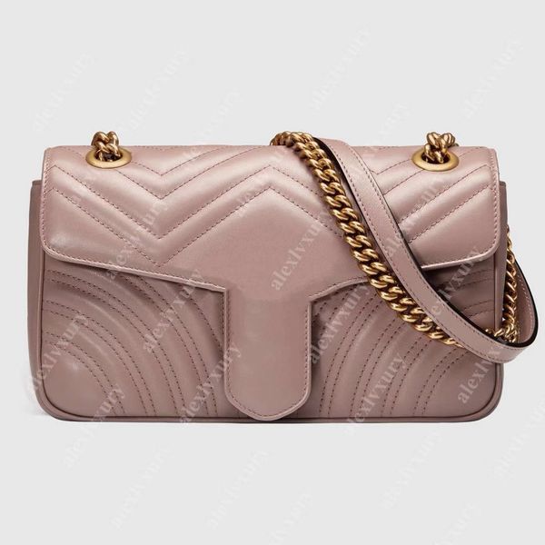 

women marmont quilted shoulder bags 3 sizes 22cm 26cm 31cm soft genuine leather with gold chain strap back thread heart lady classic crossbo