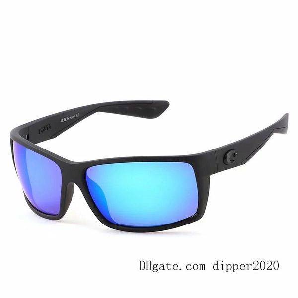 

classic costa sunglasses for men luxury designers sun glasses uv 400 high-quality polarized pc lens 580p color coated tr-90 frame - model re, White;black
