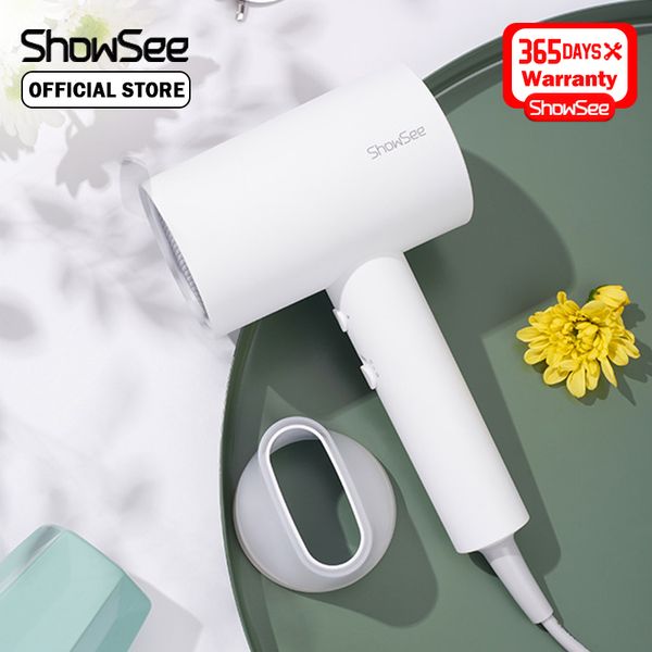 

showsee hair dryer negative ion hair dryer 1800w strong wind and cold wind professinal quick dry hair care hairdryer a1-w