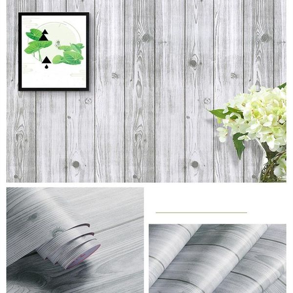 

wallpapers 10m arrival classic wood 3d wallpaper waterproof self-adhesive pvc stripe wall paper for home decoration