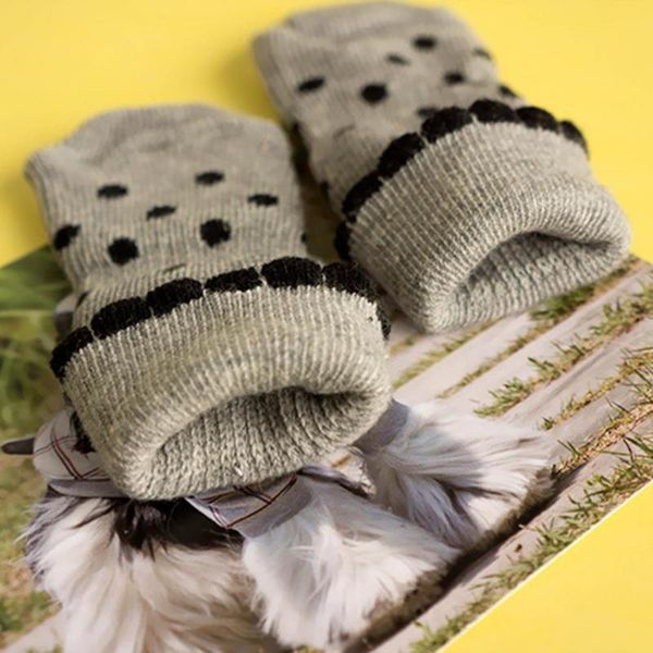 

dog apparel 4pcs lovely pet ankle socks close fitting elastic mouth puppy short dogs supplies