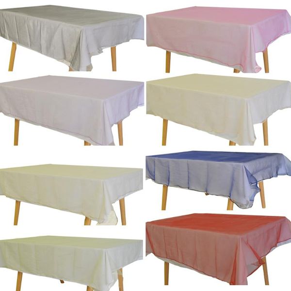 

table cloth 1.35x10m organza tablecloth for rectangle reception cover outdoor seaside wedding christmas birthday party bar