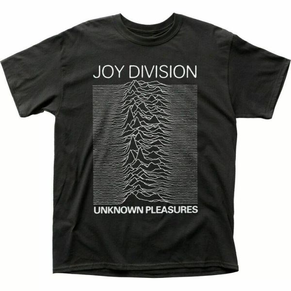 

joy division unknown pleasures t shirt mens licensed rock n roll band tee black, White;black
