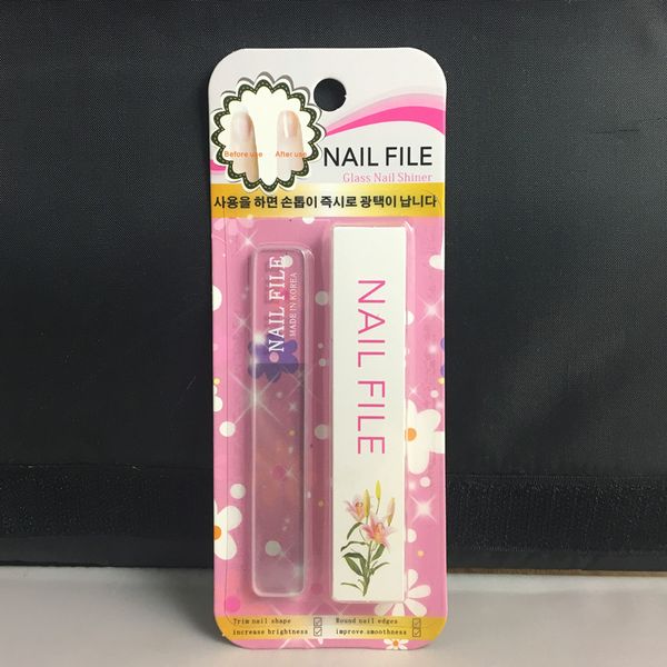 

fashion glass nail file polishing strip manicure tool