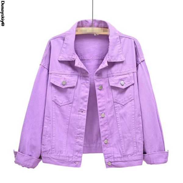 

women's jackets women 2021 spring outwear denim coat solid turn down collar cotton jacket for female plus size s-3xl, Black;brown