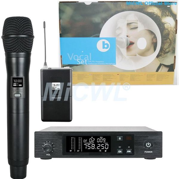 

professional audio wireless microphone system studio stage vocal concert sing handheld headset lavalier microphones