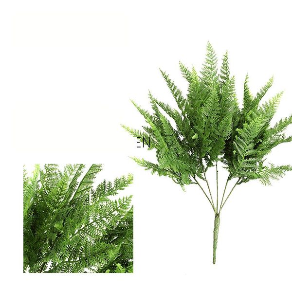 

decorative flowers & wreaths indoor simulation plant decoration plastic fake flower wedding 5 fork 35 persian leaf garden