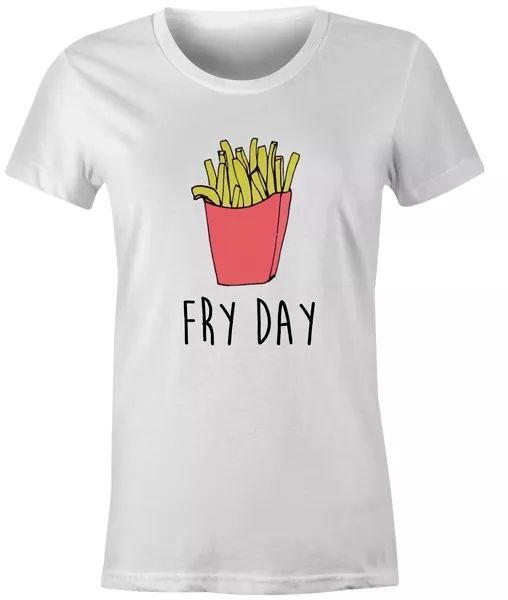 

fry day womens t shirt funny popular tumblr fashion tee, White;black